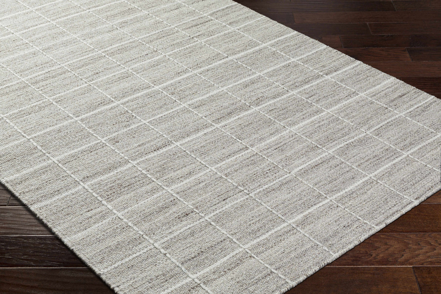 Gray Checkered Area Rug - Boutique Rugs