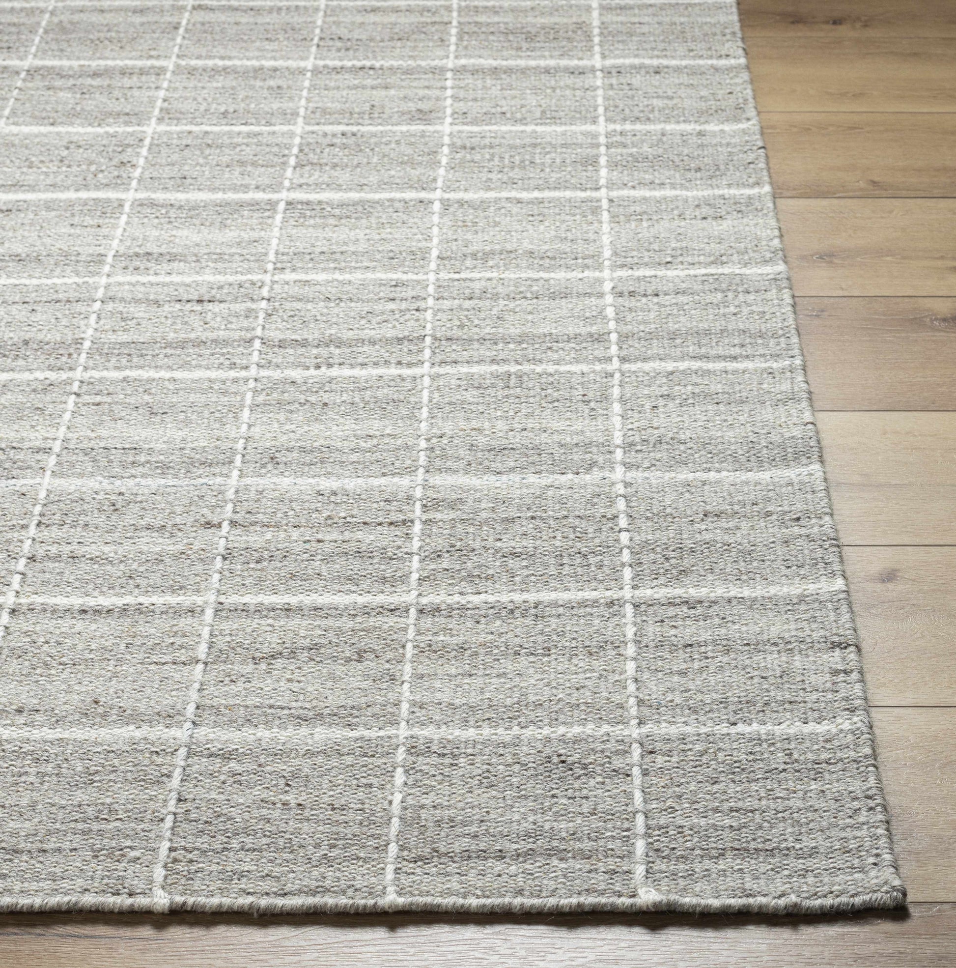 Gray Checkered Area Rug - Boutique Rugs