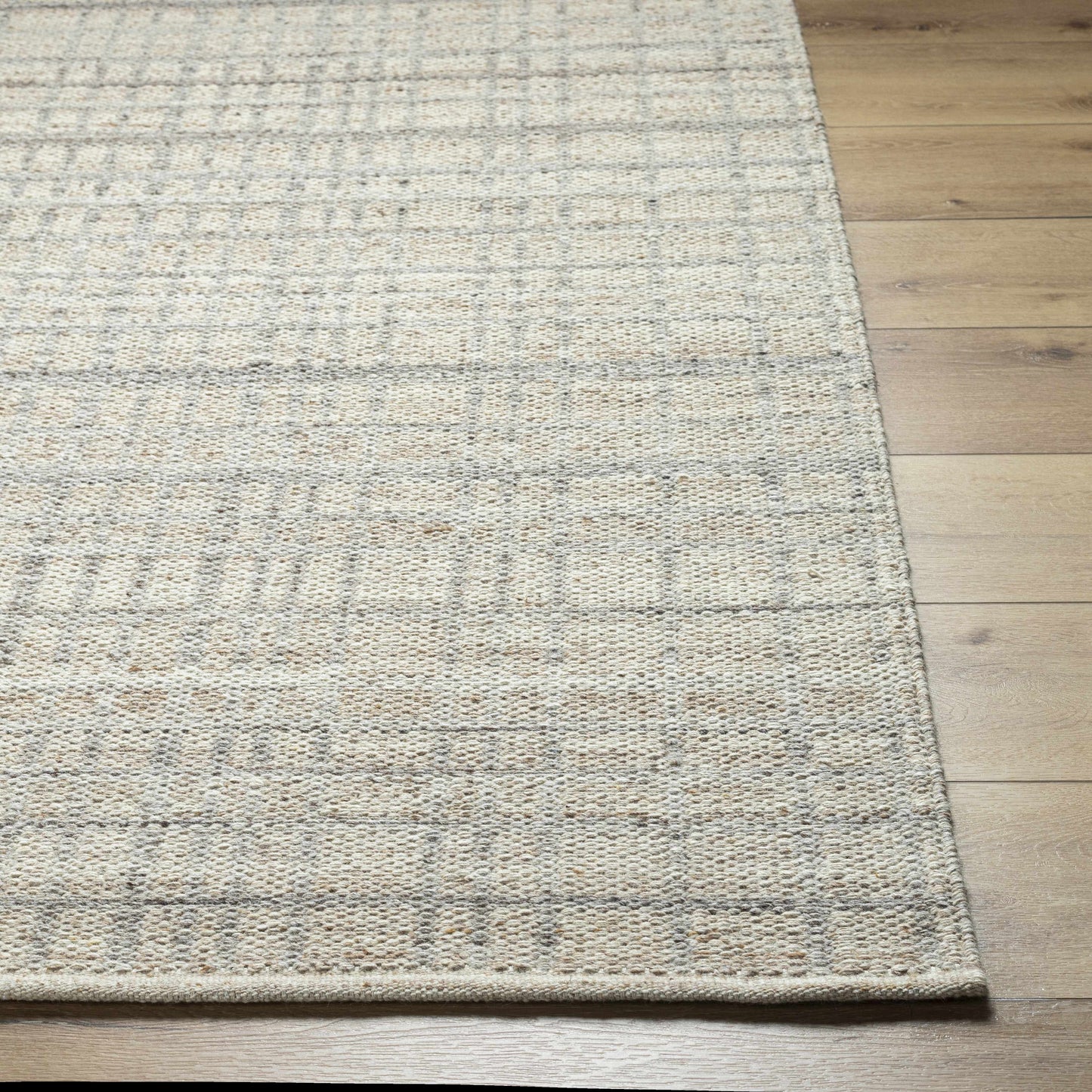 Beige Natural Wool Area Rug - Boutique Rugs