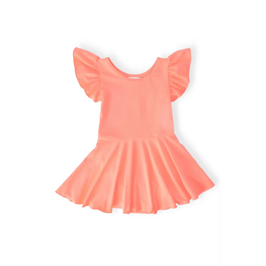 Twirl Leotard - Neon Coral - 6-12M - Mila & Rose ®