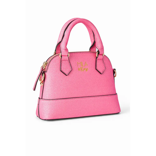 Girl’s Crossbody Purse - Neon Pink Glitter - Mila & Rose ®