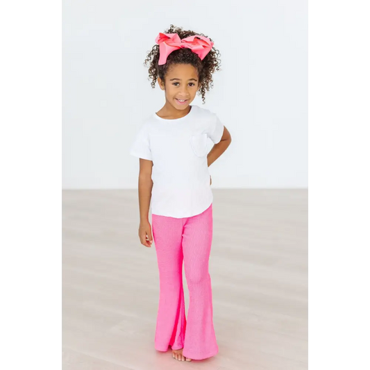 Neon Pink Scrunchy Bells - Mila & Rose ®