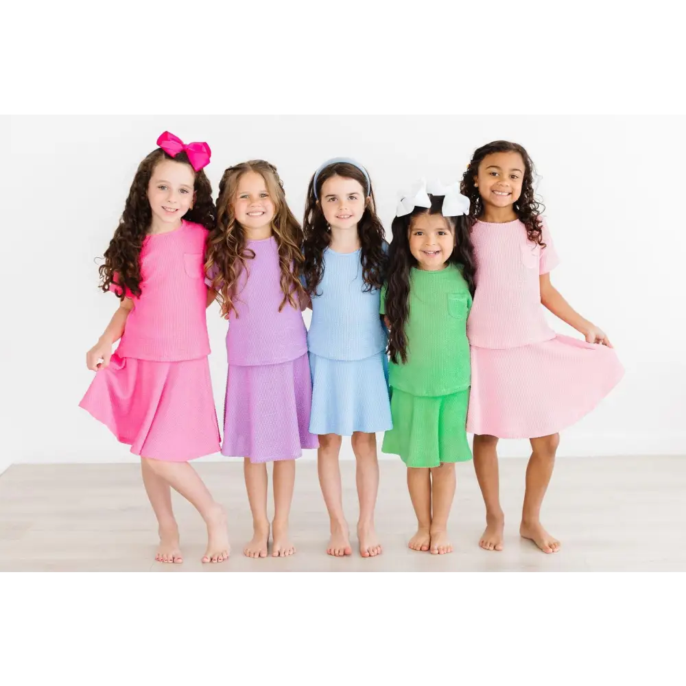 Neon Pink Scrunchy Twirl Skort - Mila & Rose ®