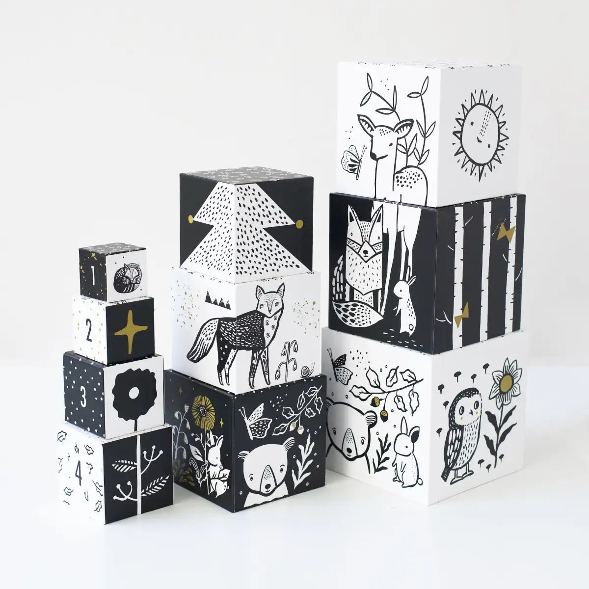 Nesting Blocks - Woodland Numbers - Wee Gallery