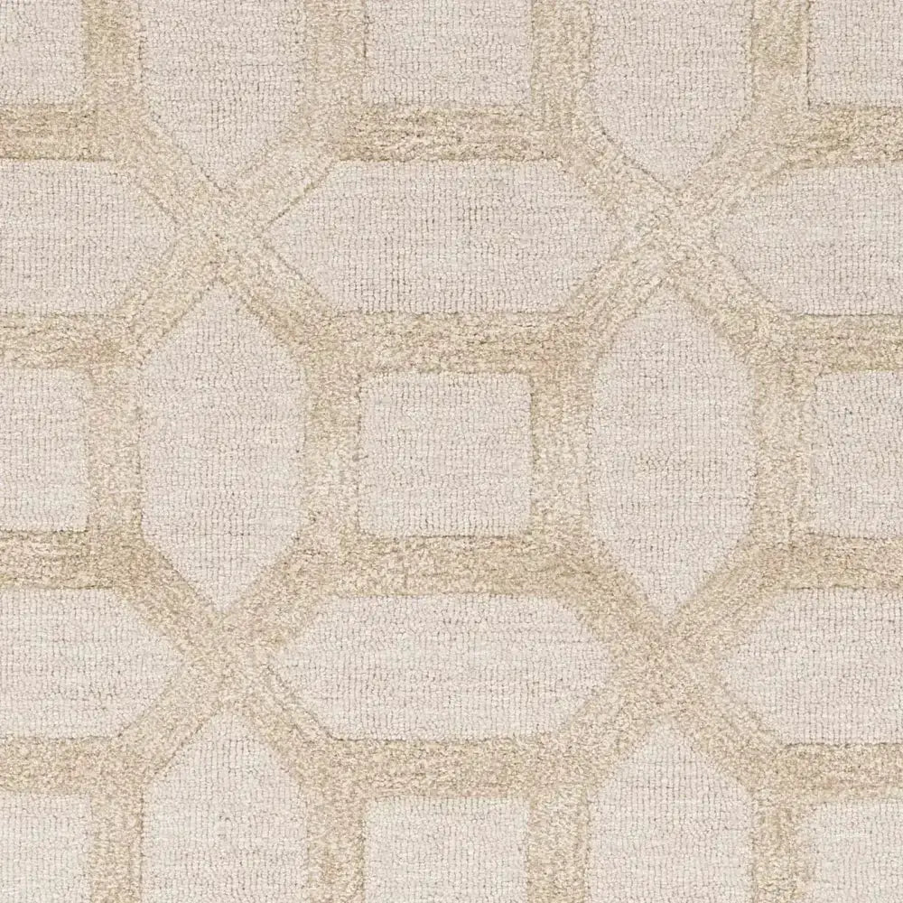Neutral Trellis Area Rug - 2’ x 3’ Rectangle - Boutique Rugs