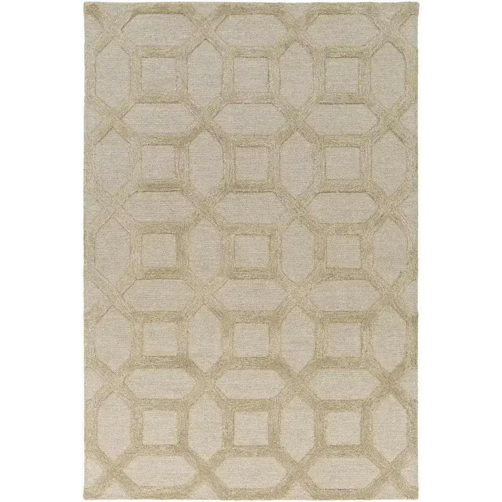 Neutral Trellis Area Rug - 5’ x 7’6’’ Rectangle - Boutique Rugs