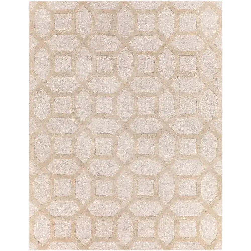 Neutral Trellis Area Rug - 7’6’’ x 9’6’’ Rectangle - Boutique Rugs