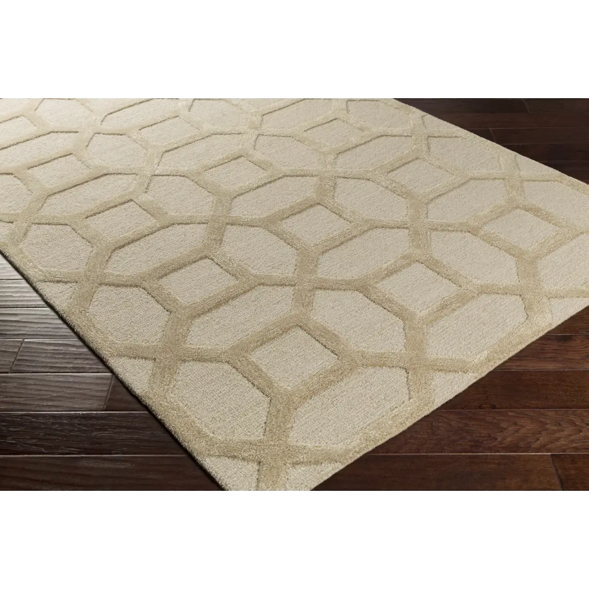 Neutral Trellis Area Rug - Boutique Rugs