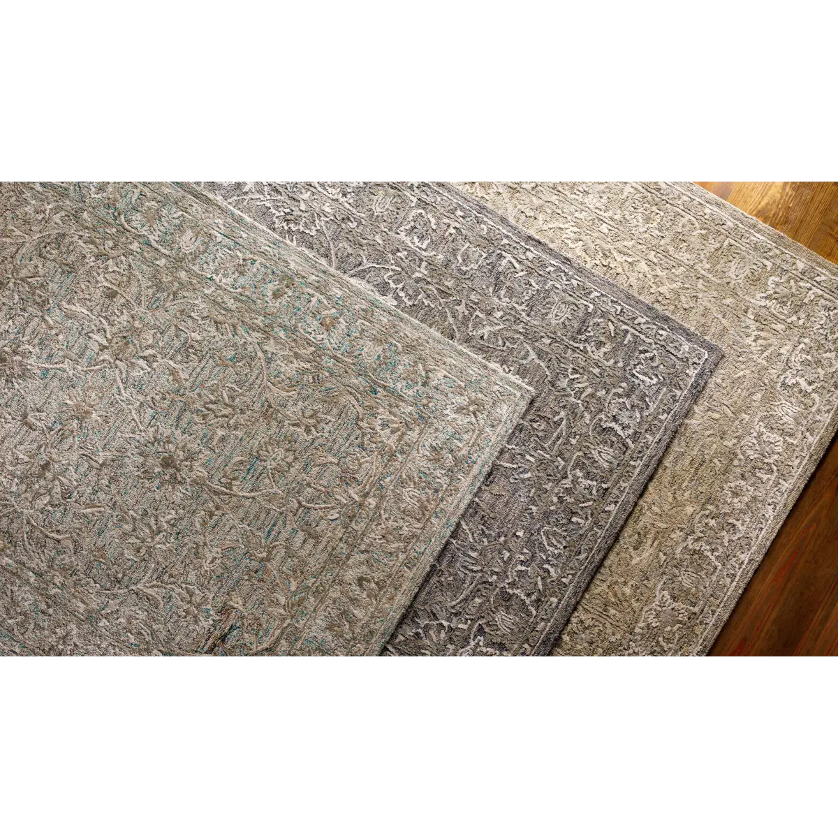 Neutral Wool Blend Area Rug - Boutique Rugs
