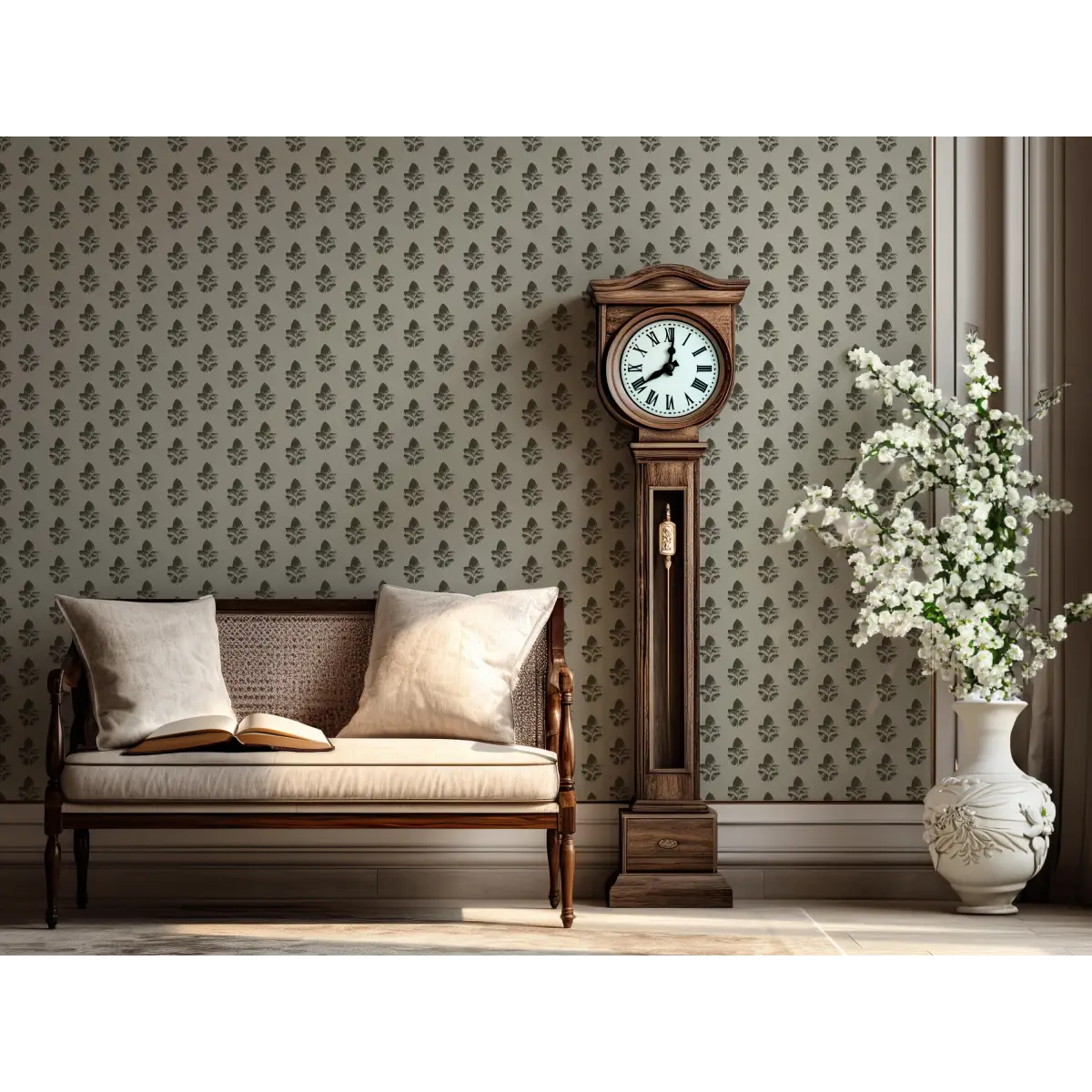 Neve Wallpaper - Block Print - by Ana Goldar Design - Loomwell Home Goods