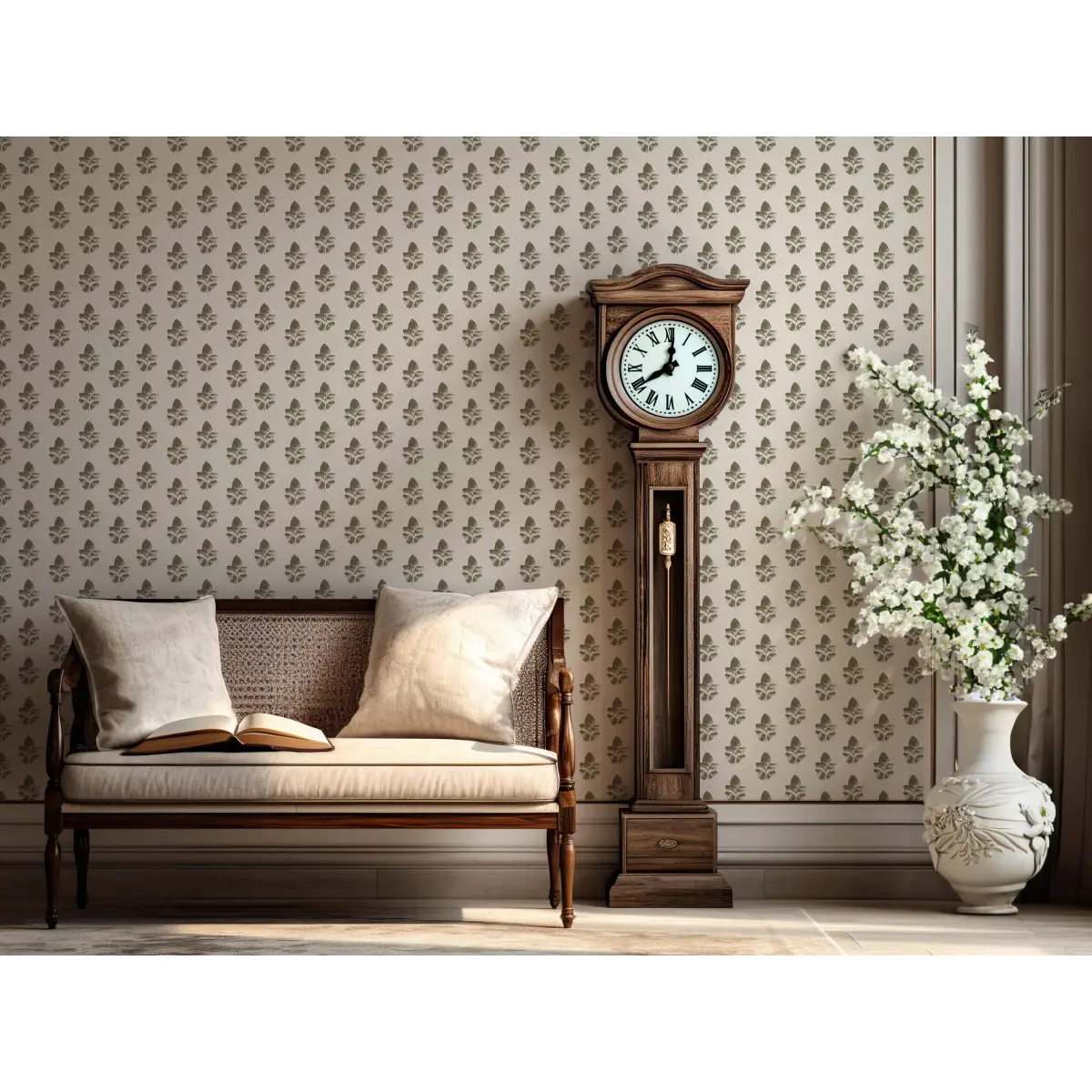 Neve Wallpaper - Block Print - by Ana Goldar Design - Loomwell Home Goods
