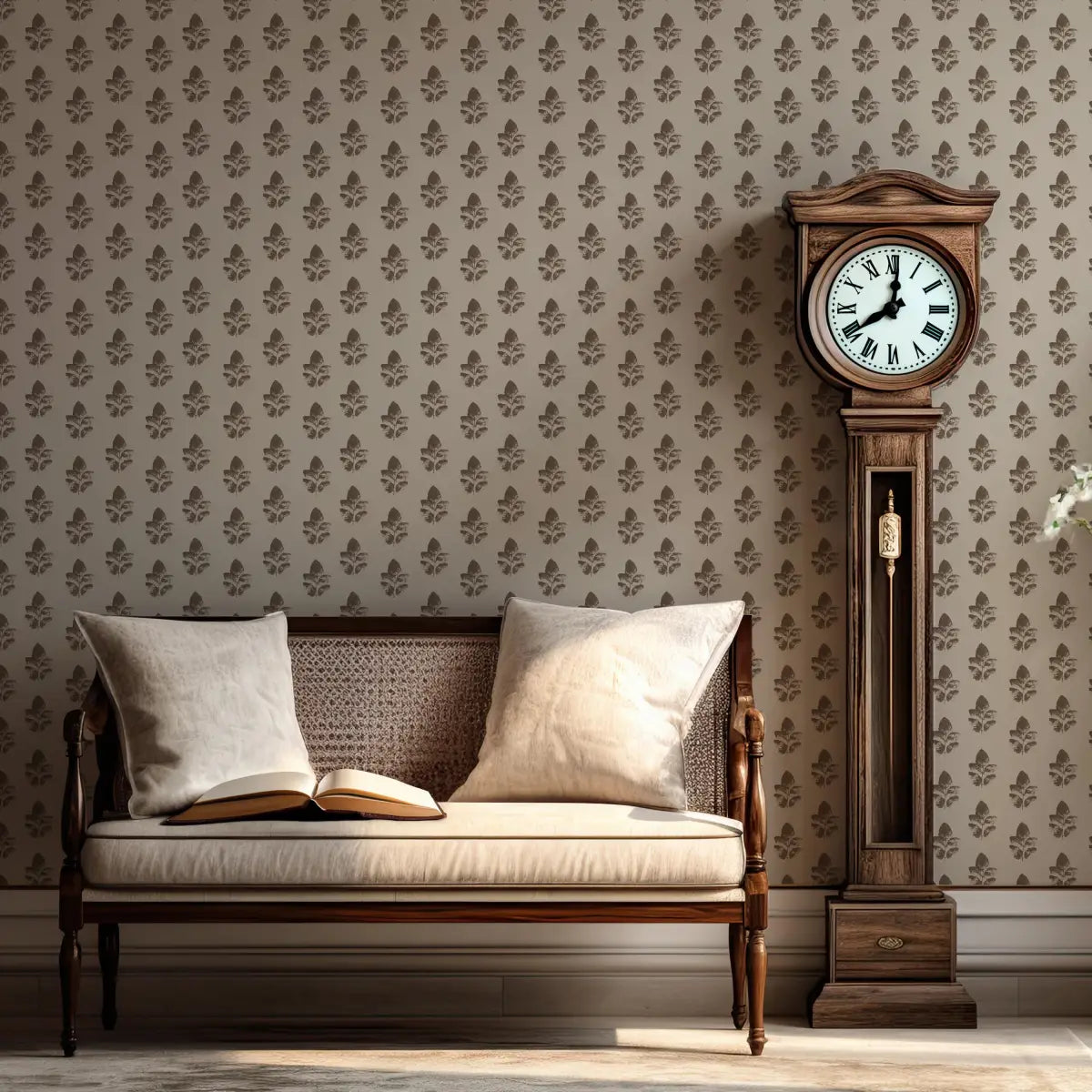 Neve Wallpaper - Block Print - by Ana Goldar Design - Loomwell Home Goods