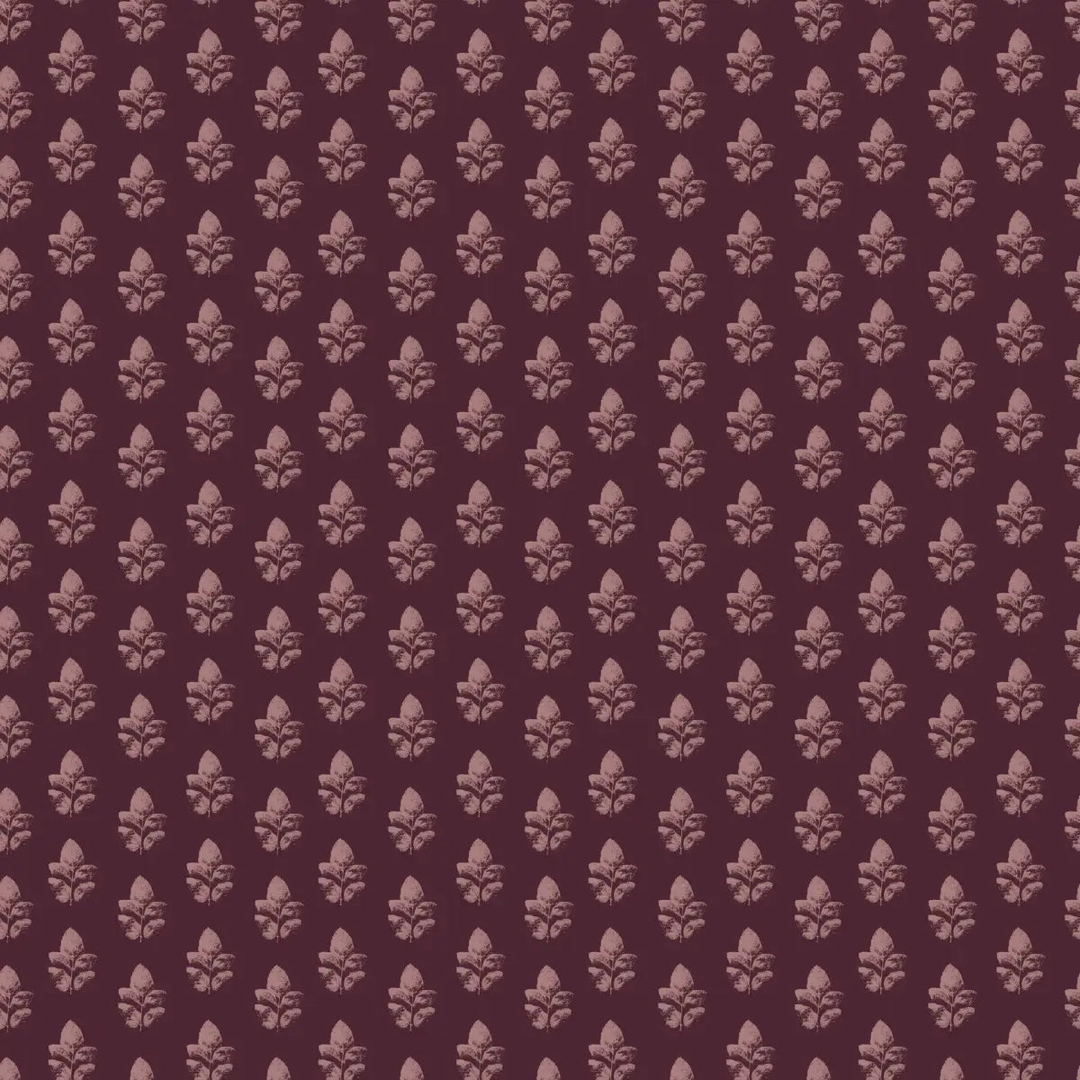 Neve Wallpaper - Block Print - by Ana Goldar Design - Sample 1 foot by 1 foot / Plum - Loomwell Home Goods