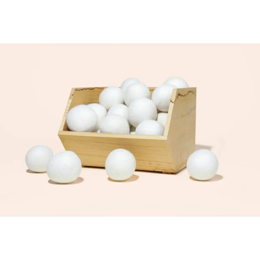 New Zealand Wool Dryer Ball White - Bamboo Switch
