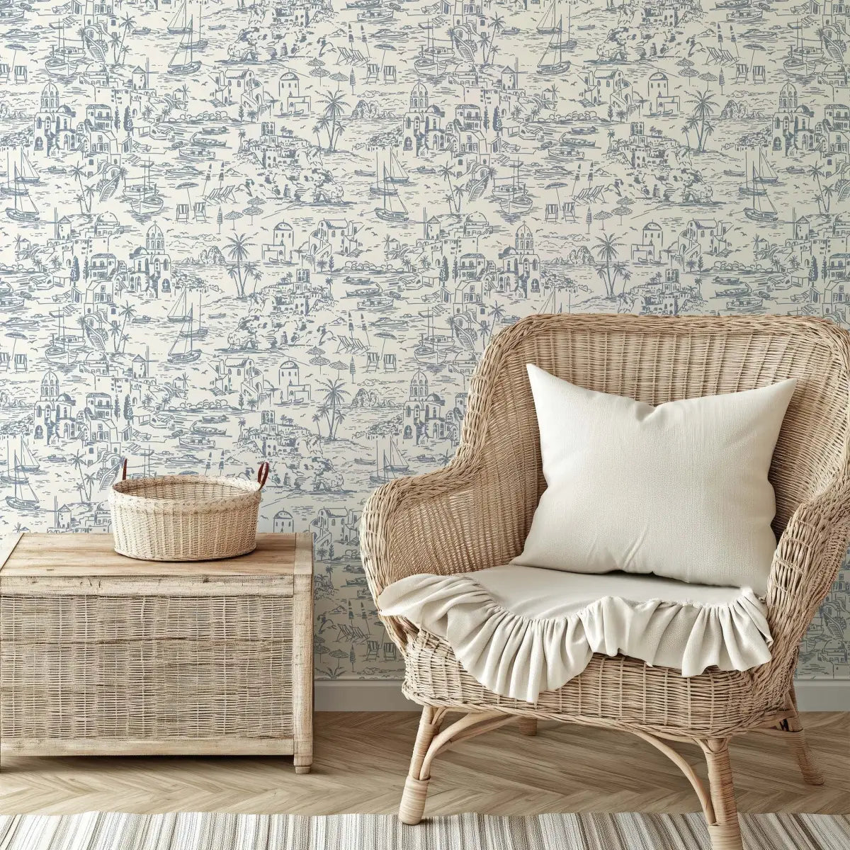 Nico Wallpaper - Vacation in Greece - by Hufton Studio - Loomwell Home Goods