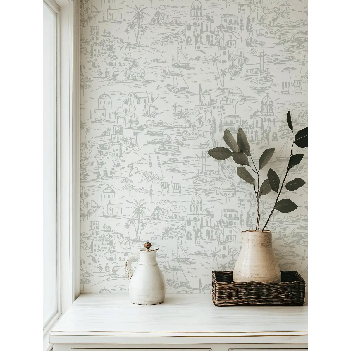 Nico Wallpaper - Vacation in Greece - by Hufton Studio - Loomwell Home Goods