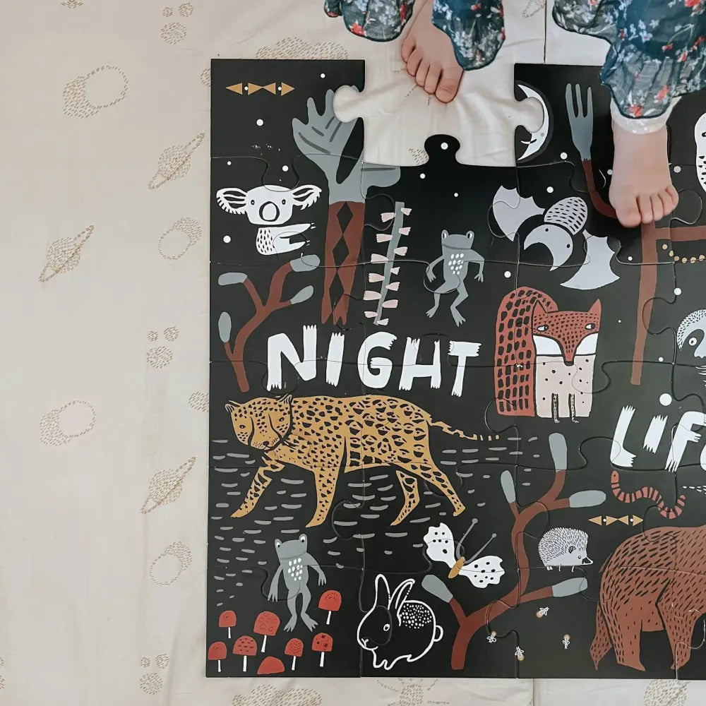 Night Life Floor Puzzle - Wee Gallery