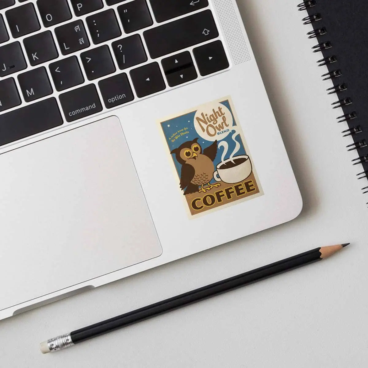 Night Owl Coffee Mellow Brew Vinyl Sticker - RetroPlanet