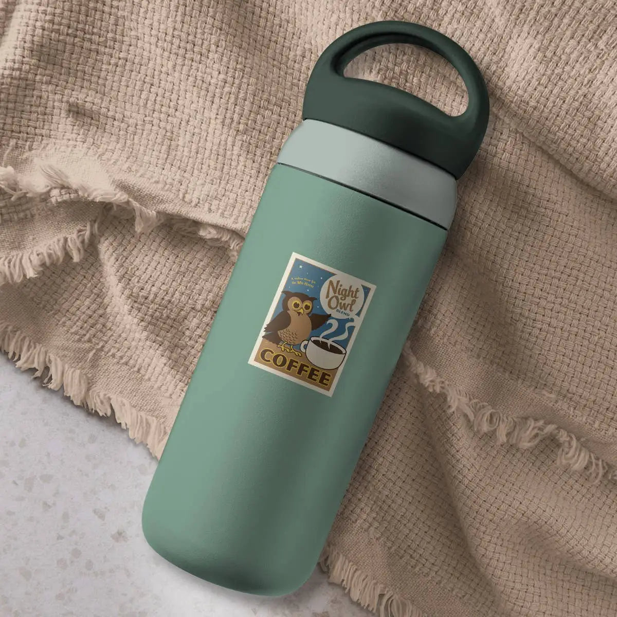 Night Owl Coffee Mellow Brew Vinyl Sticker - RetroPlanet