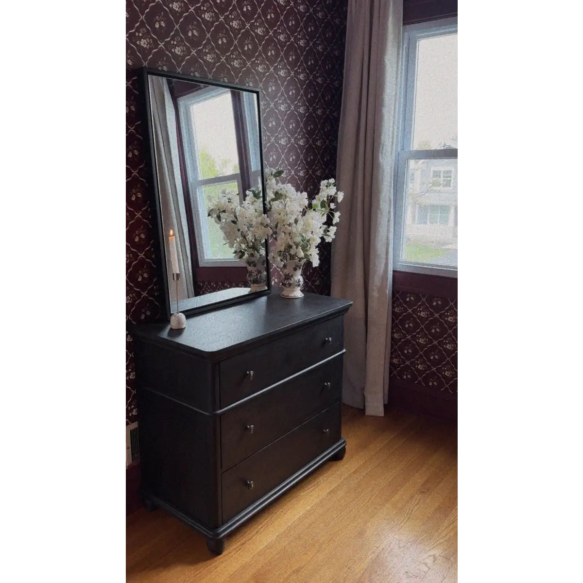 Nina Wallpaper - Flowers in Cottage Diamonds - by Ali Anni - Loomwell Home Goods