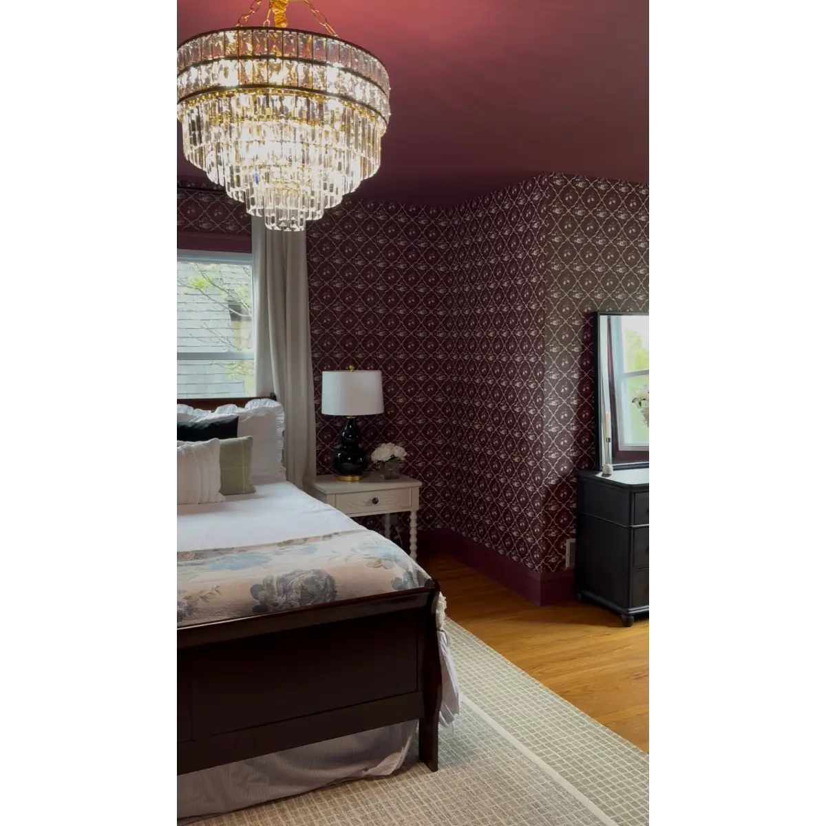 Nina Wallpaper - Flowers in Cottage Diamonds - by Ali Anni - Loomwell Home Goods