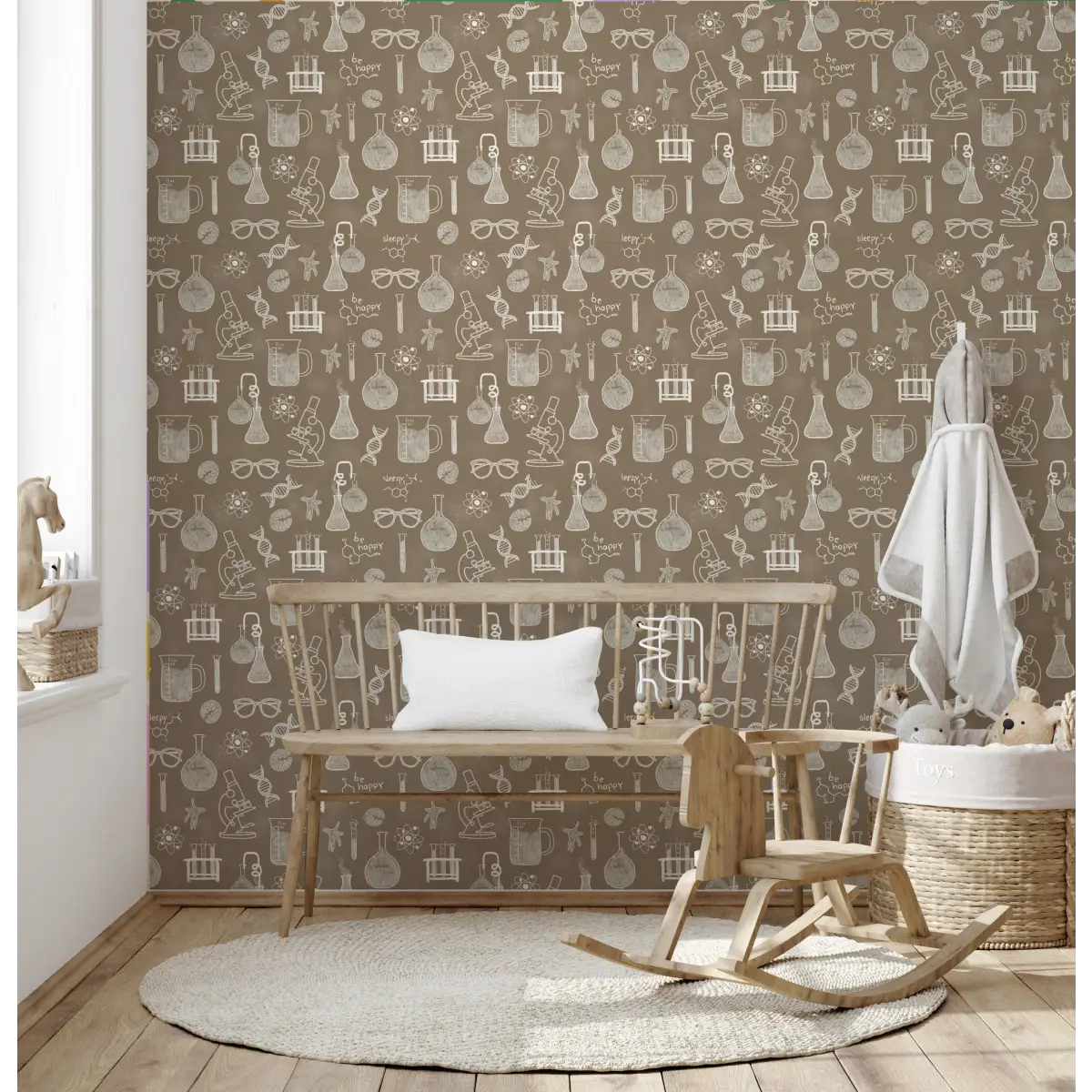 Nye Wallpaper - Science Chemistry for Kids - by Kristie Vargo - Loomwell Home Goods