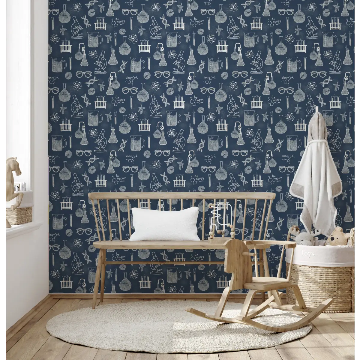 Nye Wallpaper - Science Chemistry for Kids - by Kristie Vargo - Loomwell Home Goods