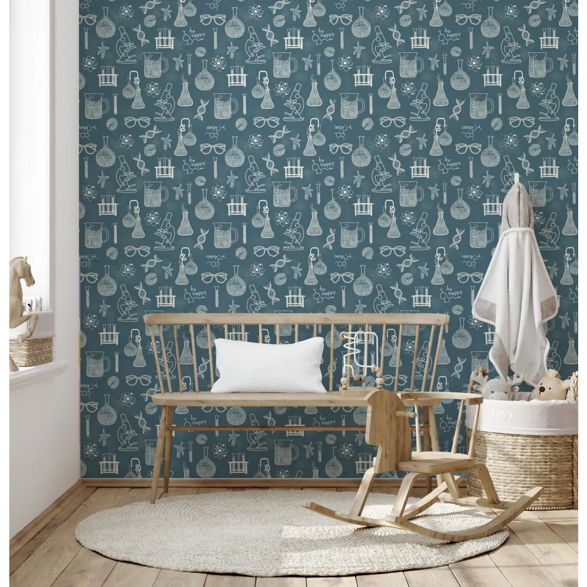 Nye Wallpaper - Science Chemistry for Kids - by Kristie Vargo - Loomwell Home Goods