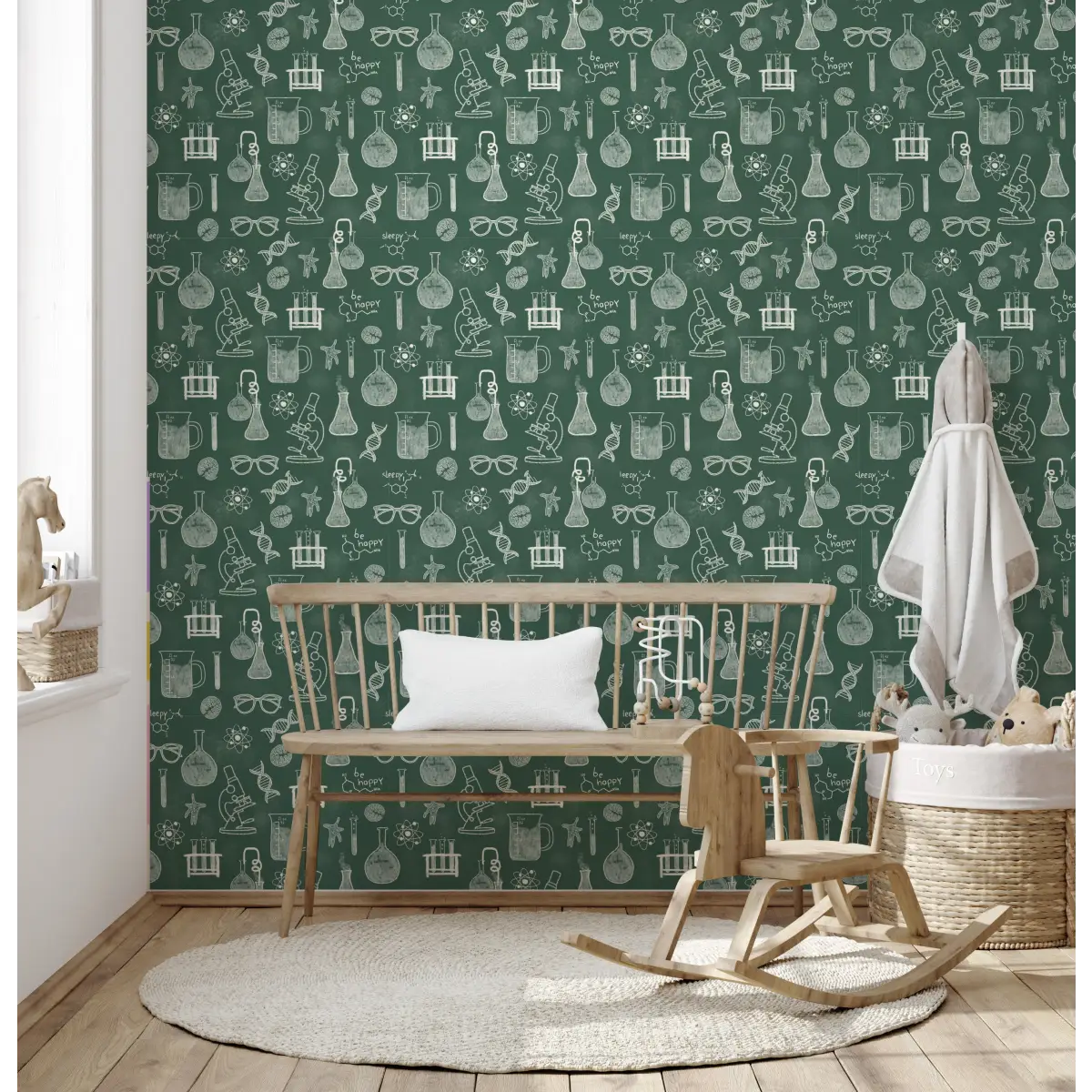 Nye Wallpaper - Science Chemistry for Kids - by Kristie Vargo - Loomwell Home Goods