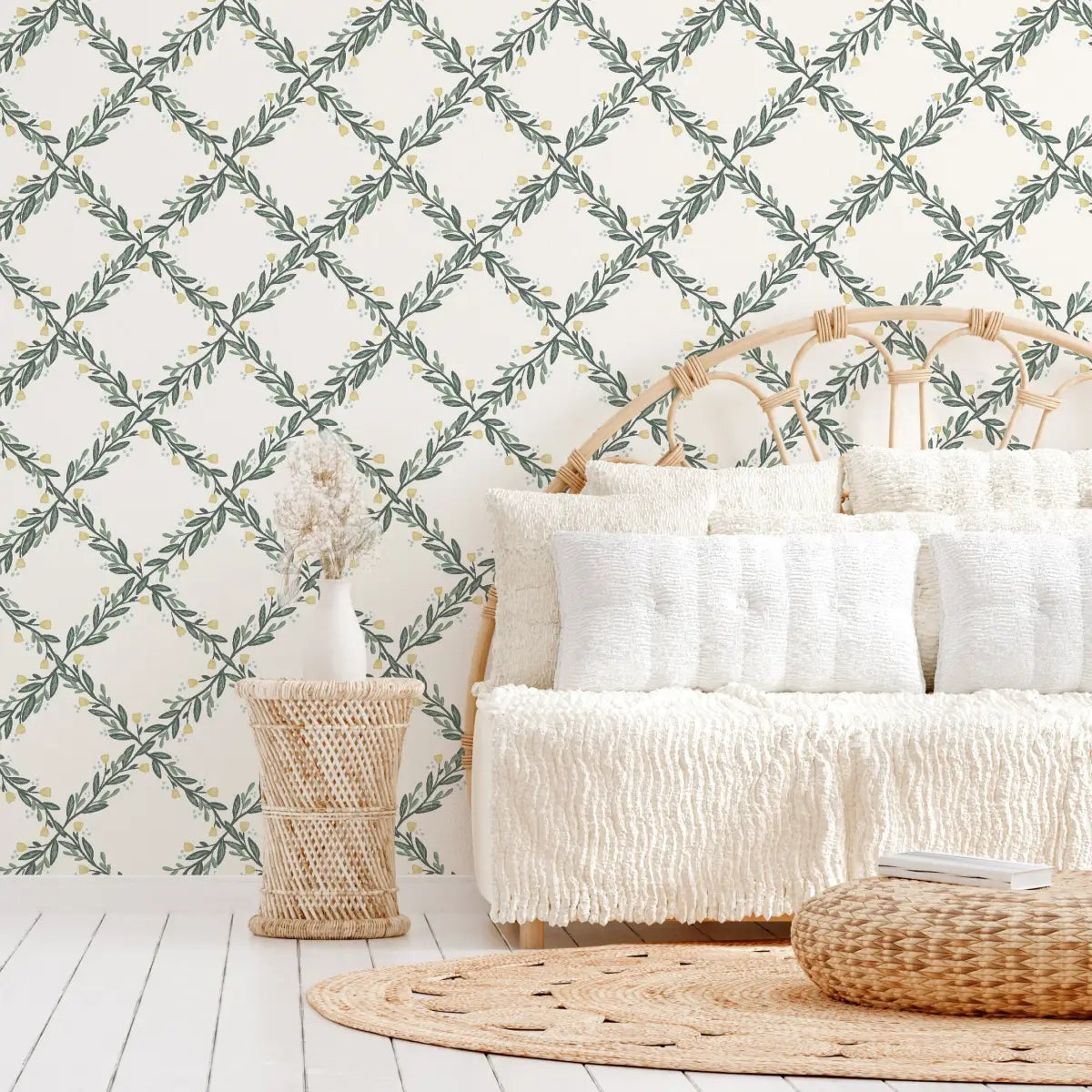Nyla Wallpaper - Garden Trellis - by Jackie Jean Design - Loomwell Home Goods