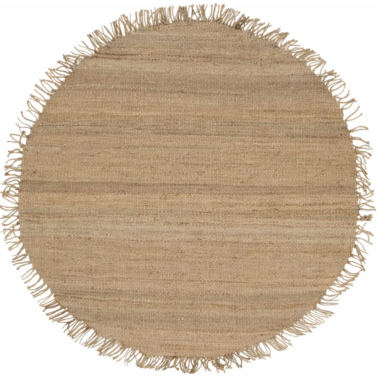 Oaks Perfect Flatweave Jute Rug - 6’ Round - Boutique Rugs