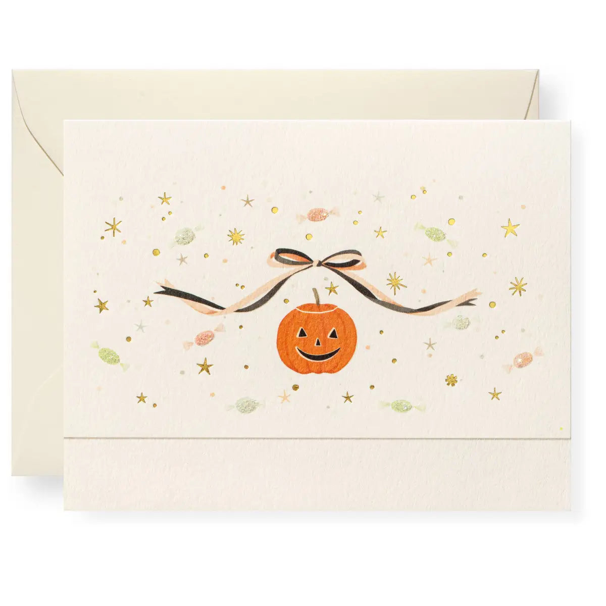Halloween Notecard - October Pumpkin - Karen Adams Designs