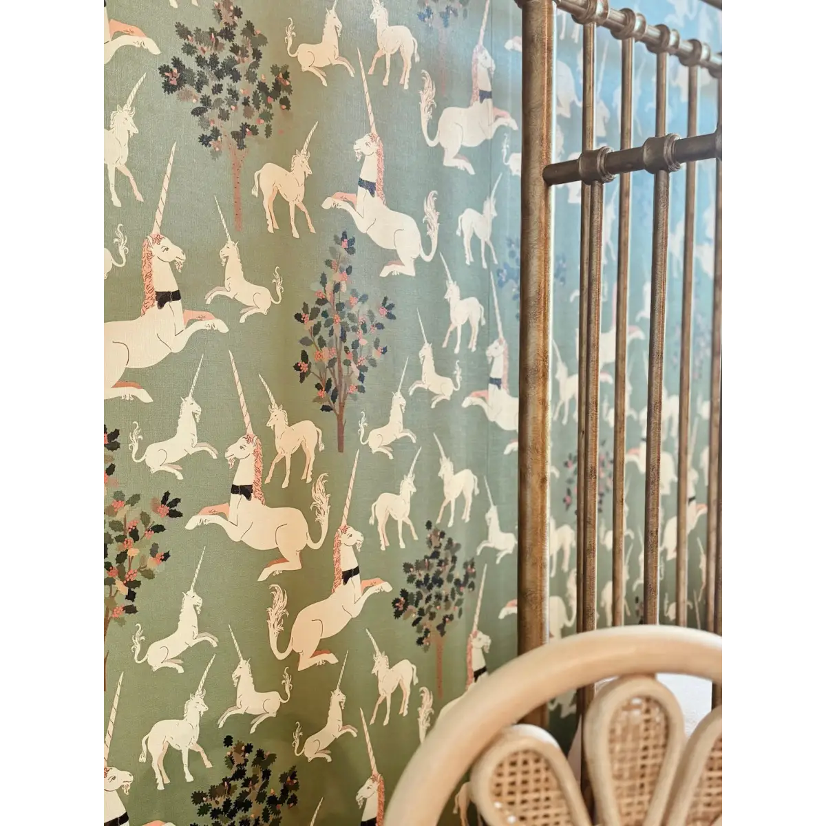 Odette Wallpaper - Medieval Unicorns - Loomwell Home Goods