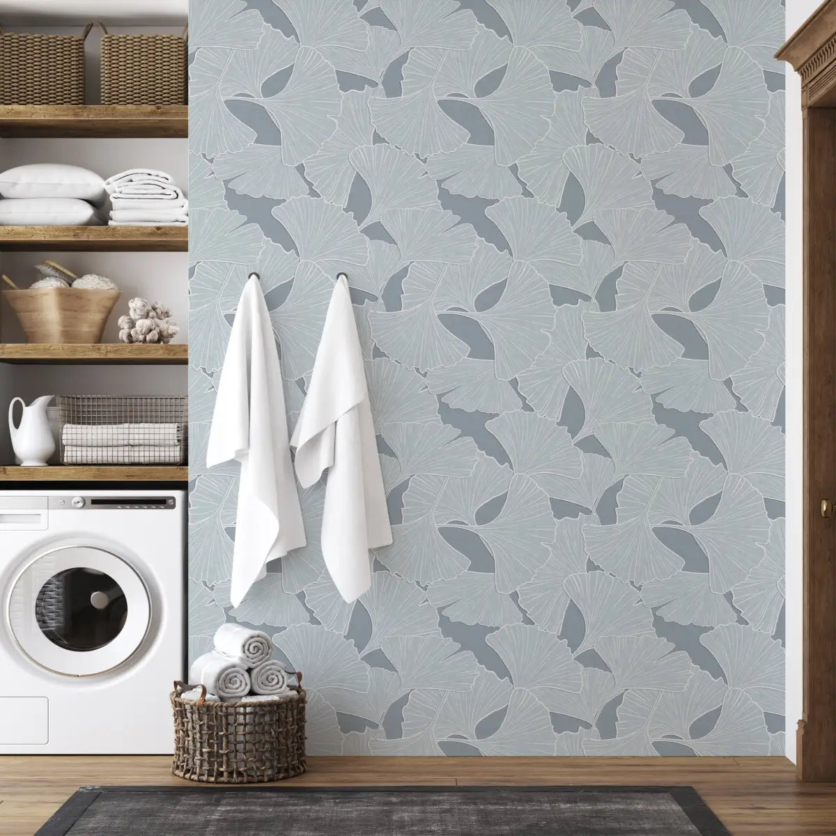 Odin Wallpaper - Gingko Leaves - by Tracy Stone Design - Loomwell Home Goods