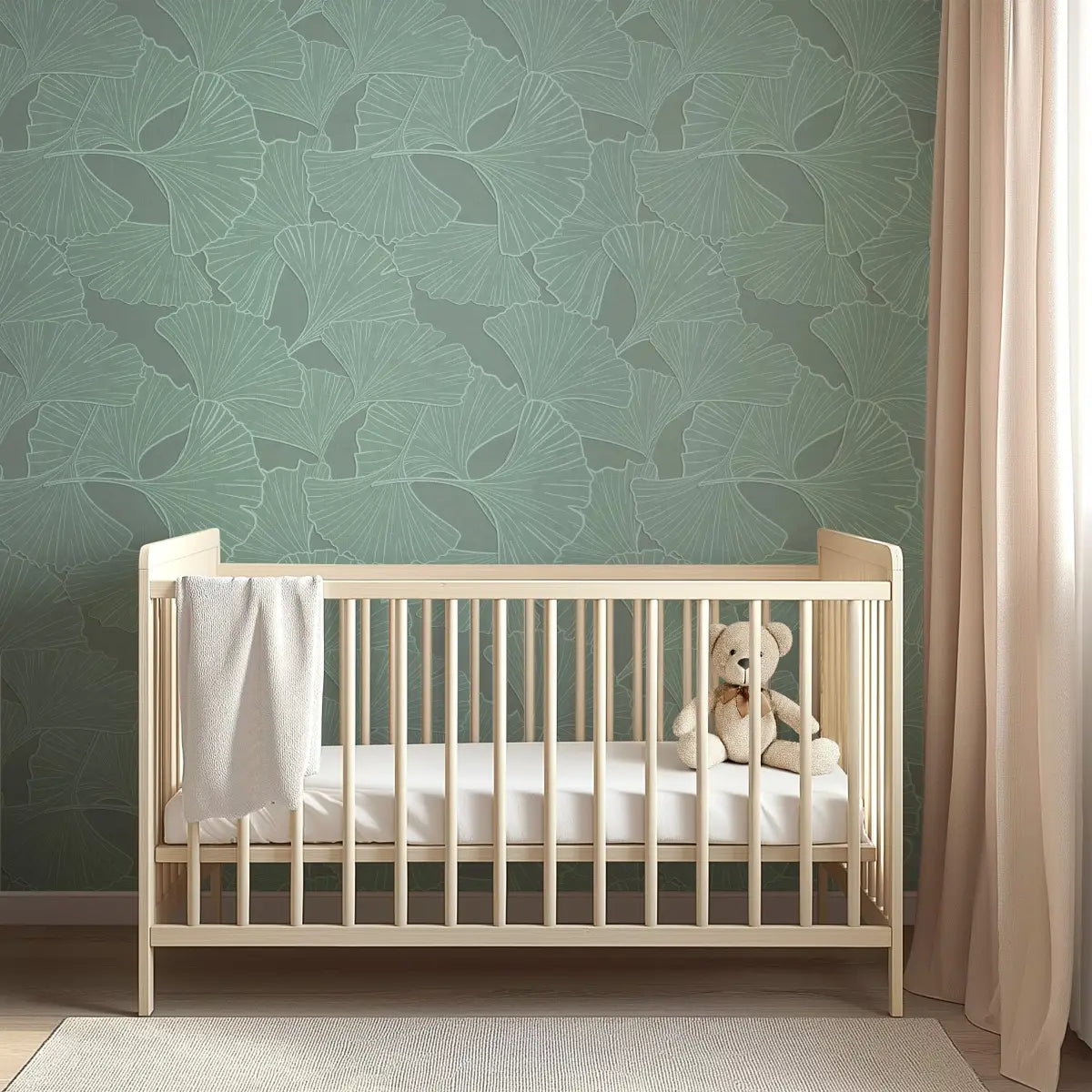Odin Wallpaper - Gingko Leaves - by Tracy Stone Design - Loomwell Home Goods
