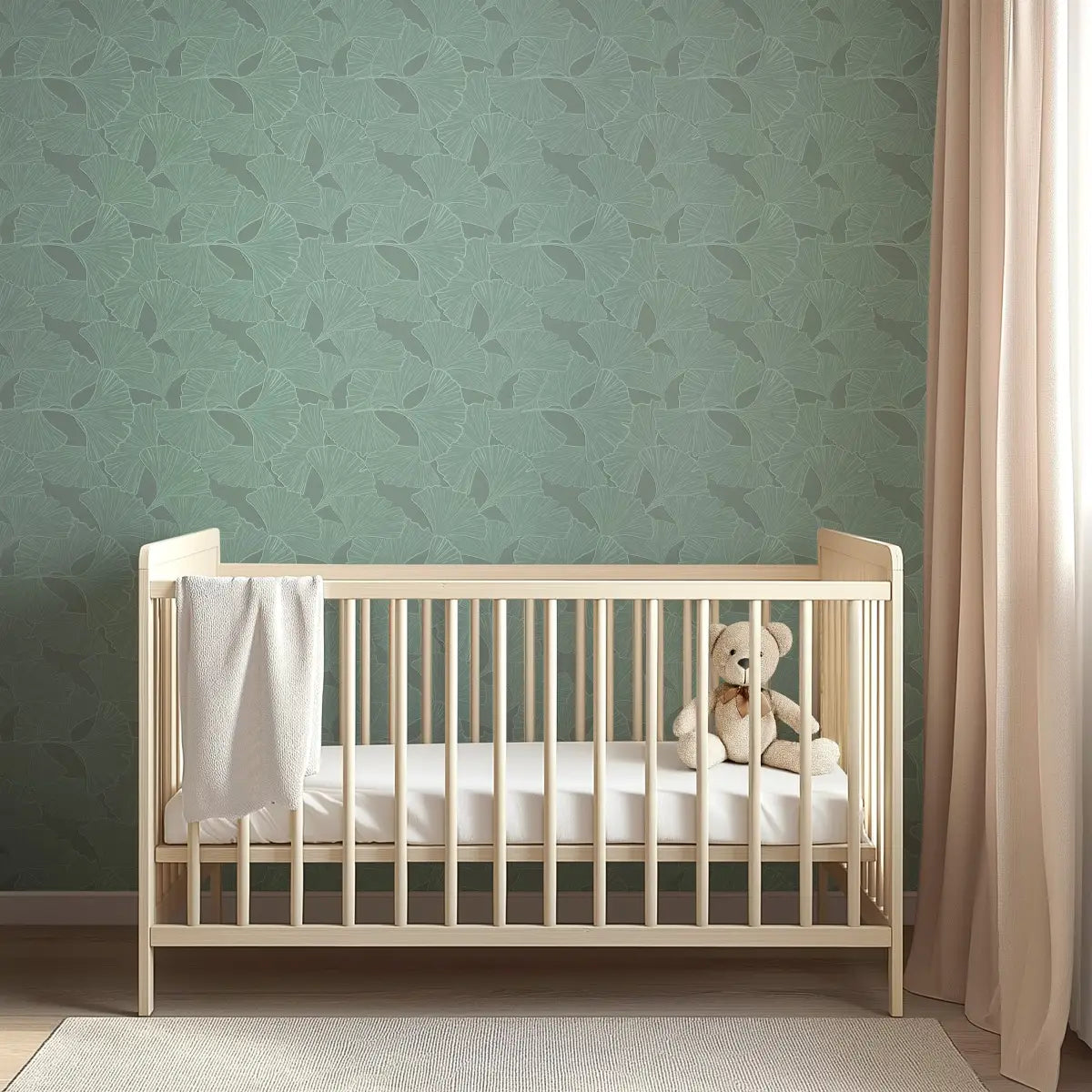 Odin Wallpaper - Gingko Leaves - by Tracy Stone Design - Loomwell Home Goods
