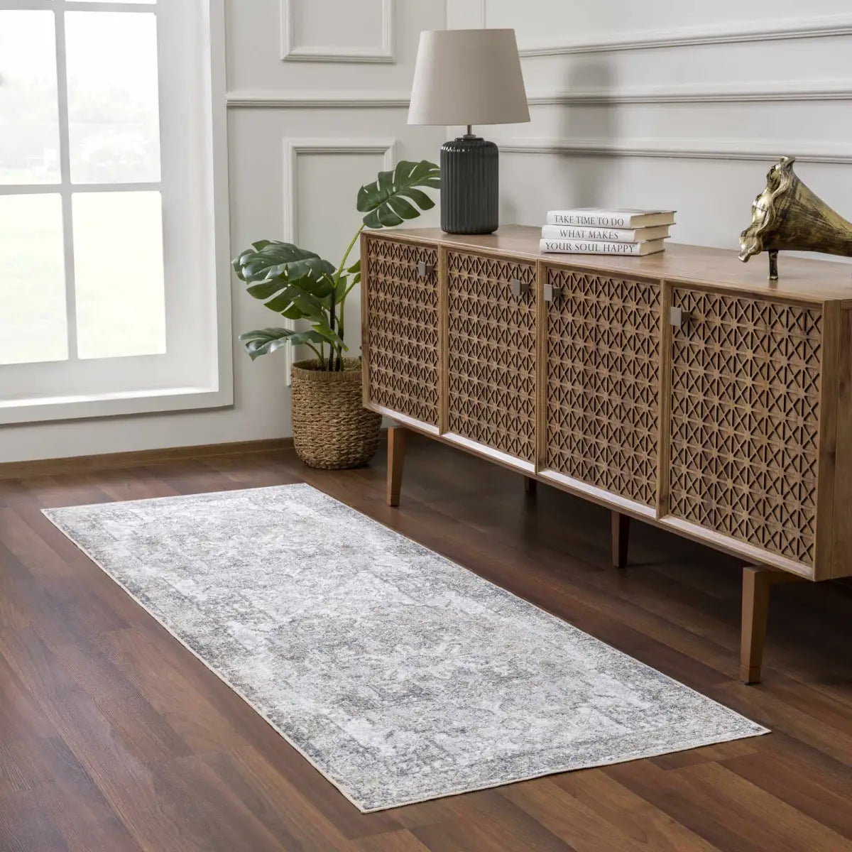 Olive Hera Washable Area Rug - Boutique Rugs