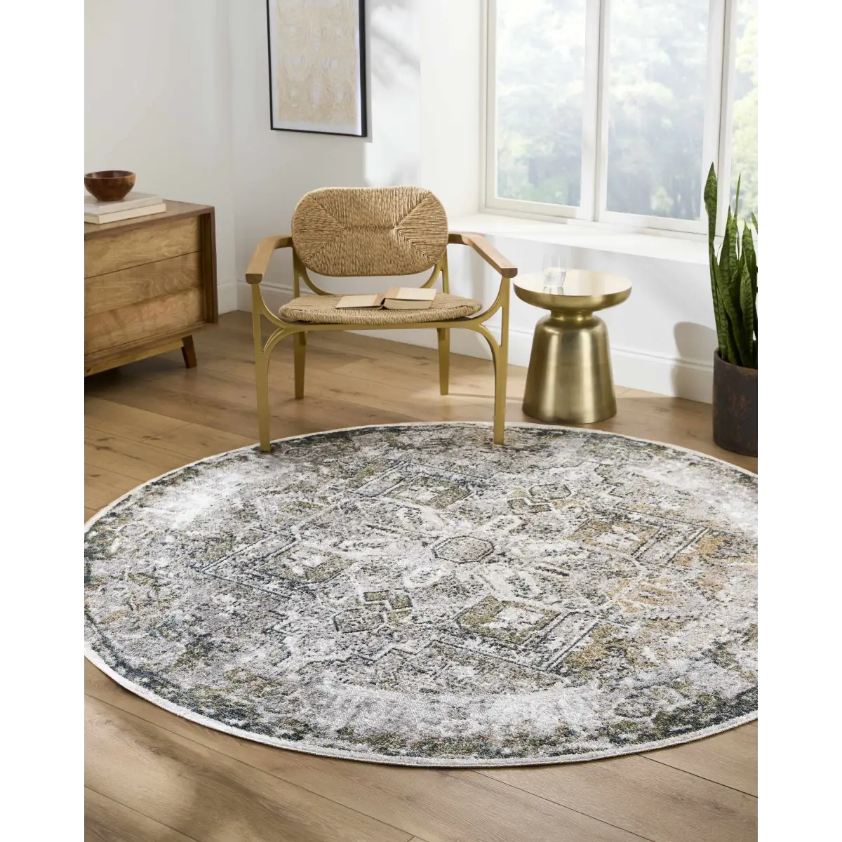 Olive Hera Washable Area Rug - Boutique Rugs
