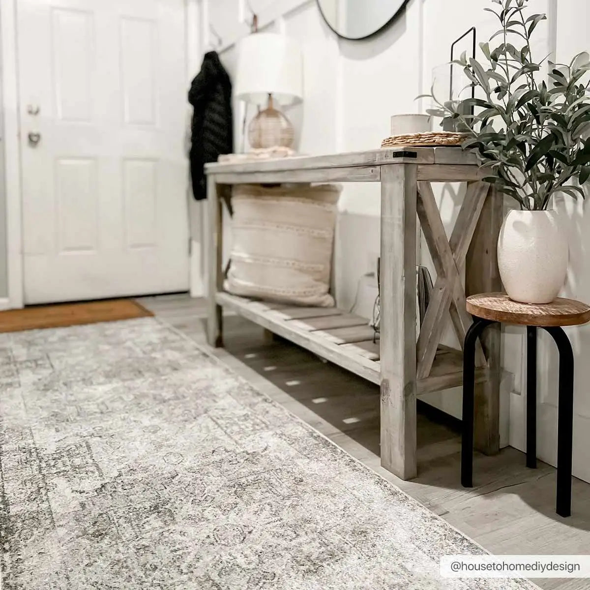 Olive Hera Washable Area Rug - Boutique Rugs