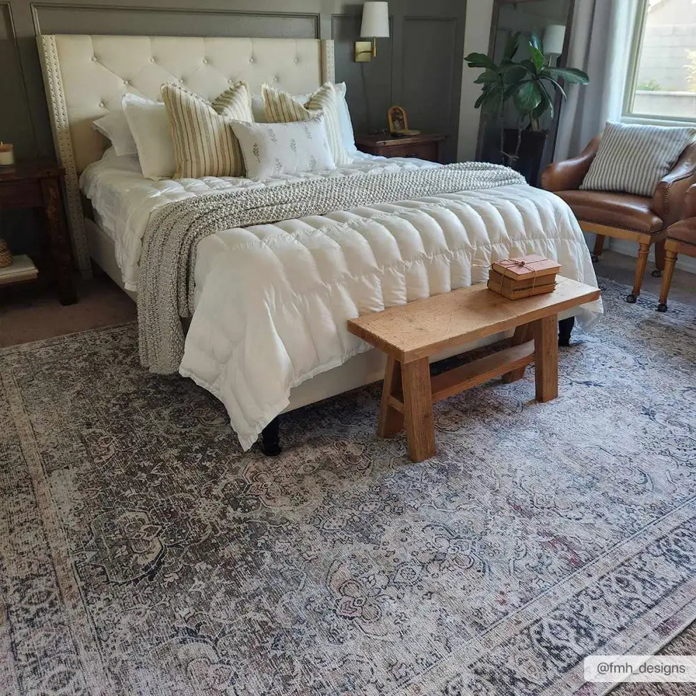 Olive Holi-2304 Washable Area Rug - 7’10’’x10’3’’ Rectangle - Boutique Rugs