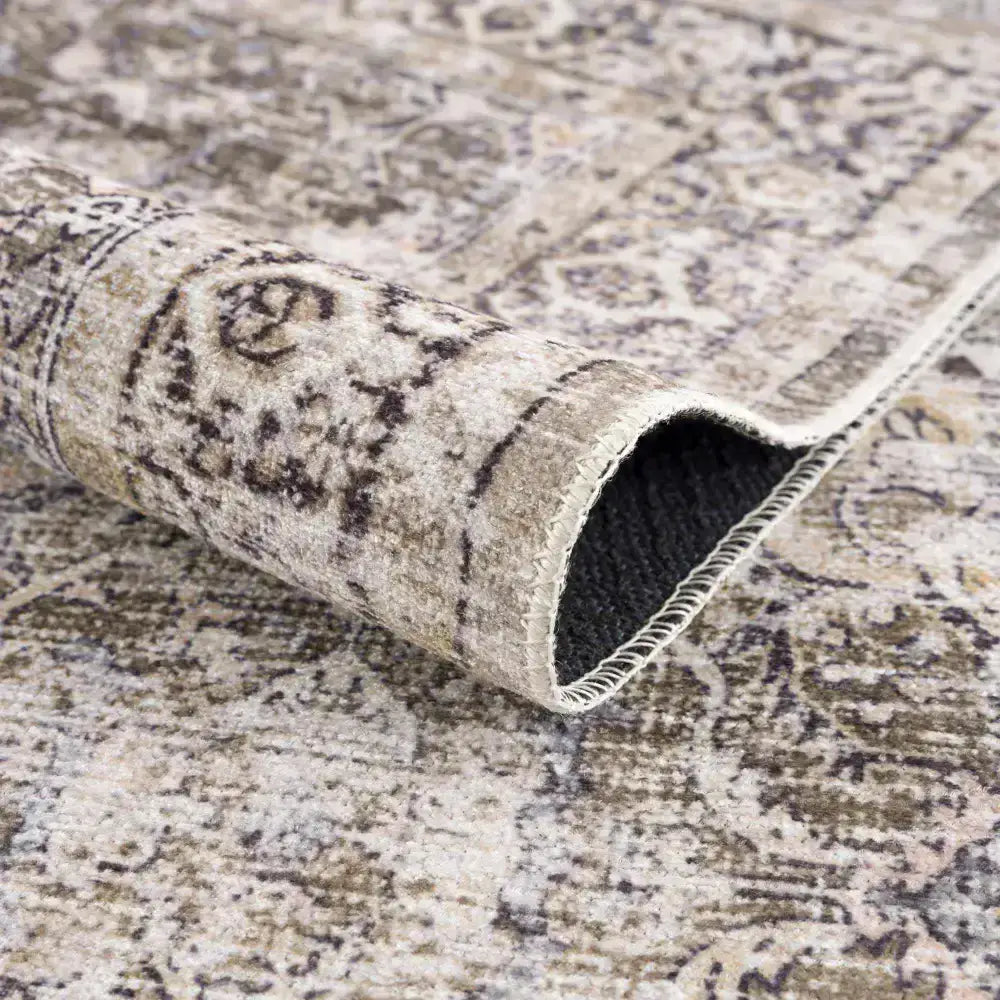 Olive Holi Washable Area Rug - Boutique Rugs