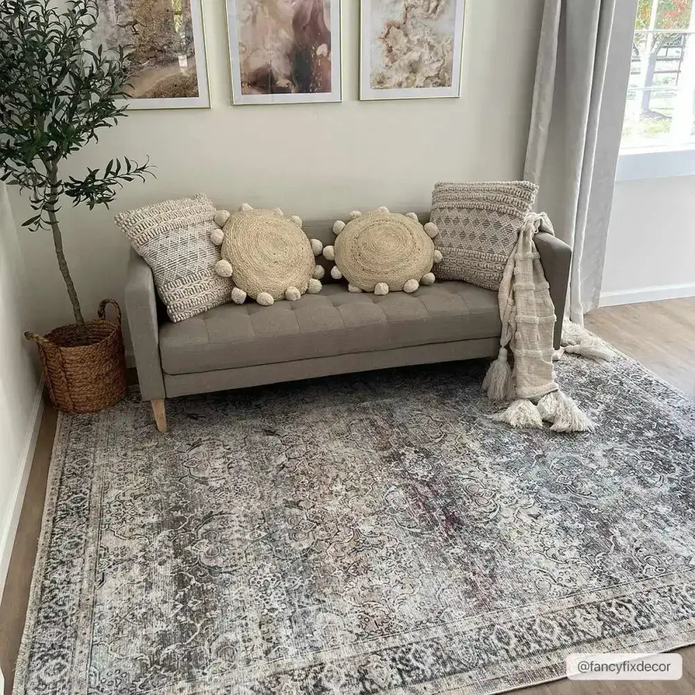 Olive Holi Washable Area Rug - Boutique Rugs