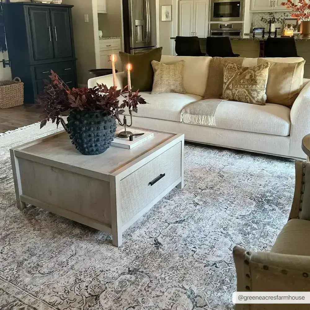 Olive Holi Washable Area Rug - Boutique Rugs