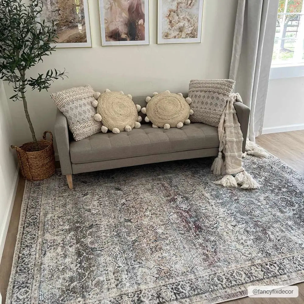 Olive Holi-2304 Washable Area Rug - Boutique Rugs