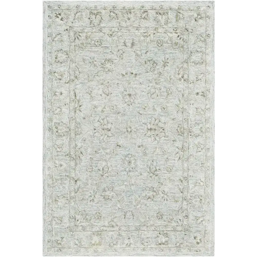 Olive Neutral Traditional Area Rug - 5’ x 7’6’’ Rectangle - Boutique Rugs