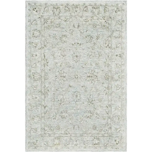 Olive Neutral Traditional Area Rug - 5’ x 7’6’’ Rectangle - Boutique Rugs