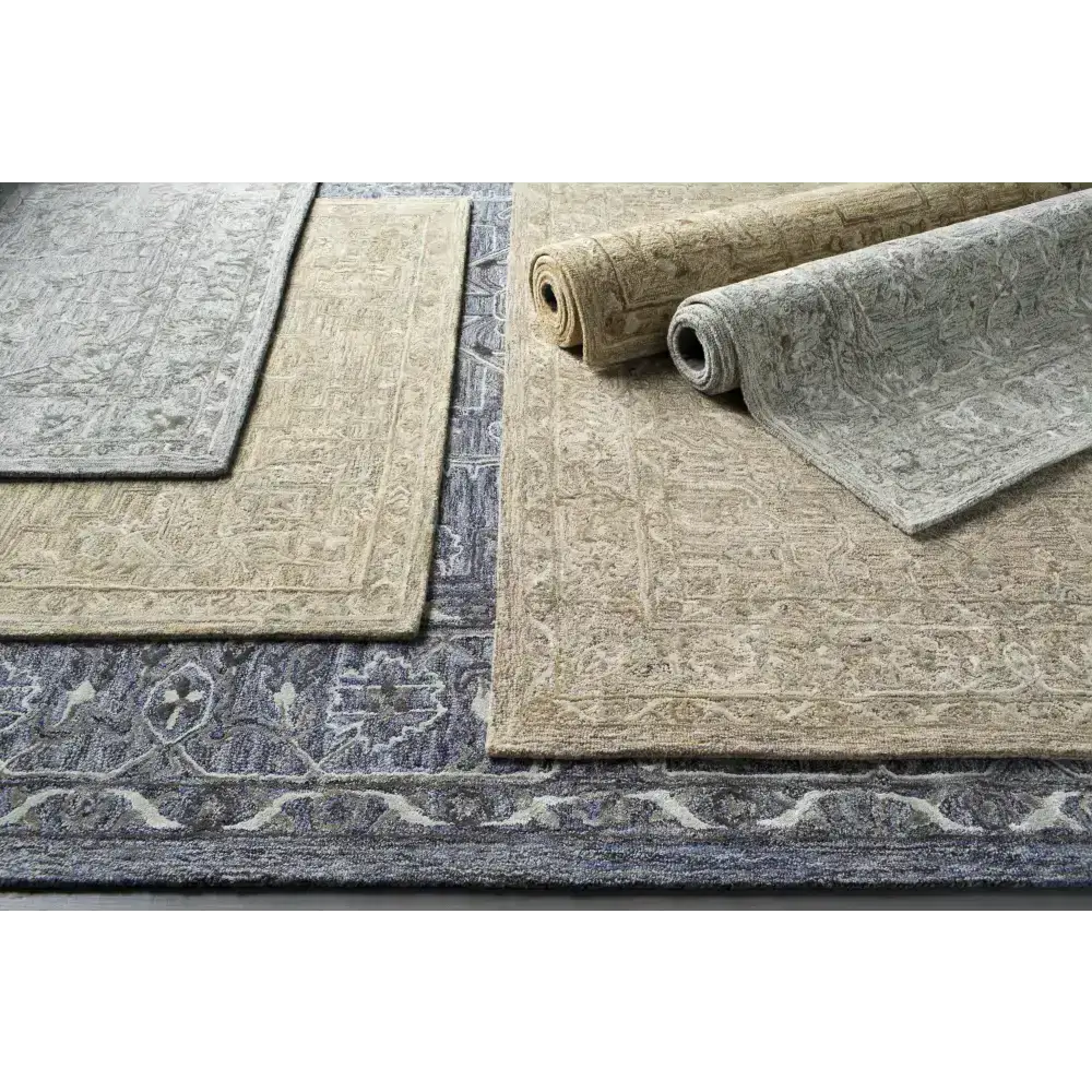 Olive Neutral Traditional Area Rug - Boutique Rugs