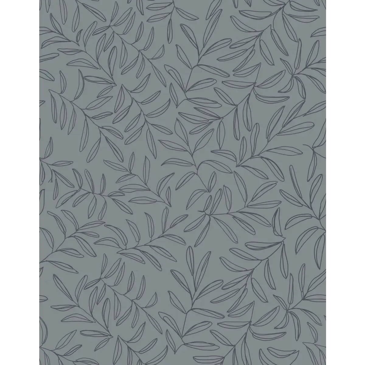Olive Wallpaper - Blue Green Branches - by Morgan Casteel - Sample 1 foot by 1 foot - Loomwell Home Goods