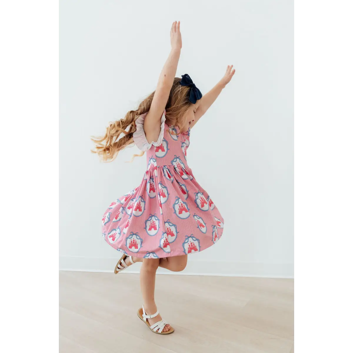 Flutter Sleeve Twirl Dress - Once Upon a Castle - Storybook Princess - Mila & Rose ®
