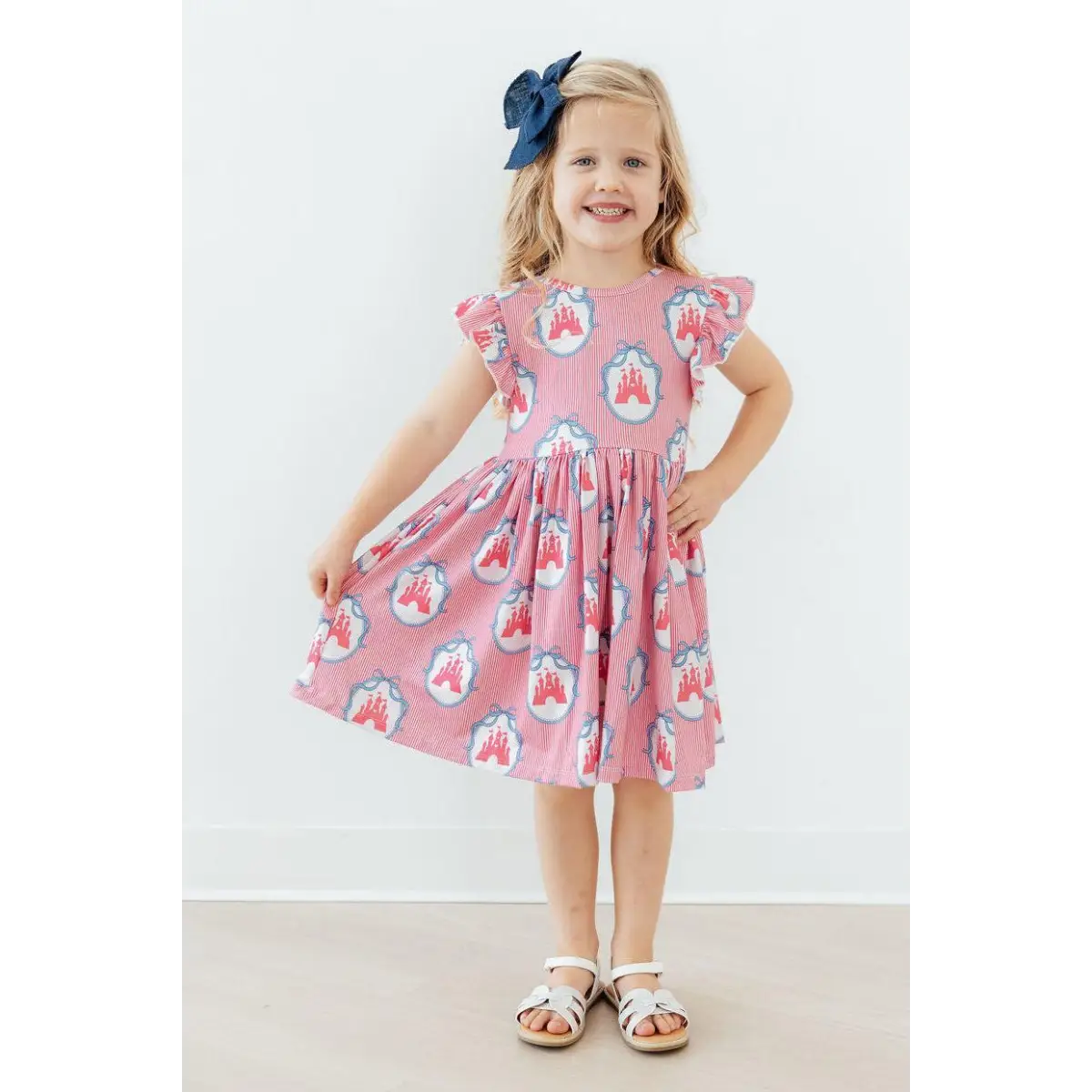 Flutter Sleeve Twirl Dress - Once Upon a Castle - Storybook Princess - Mila & Rose ®